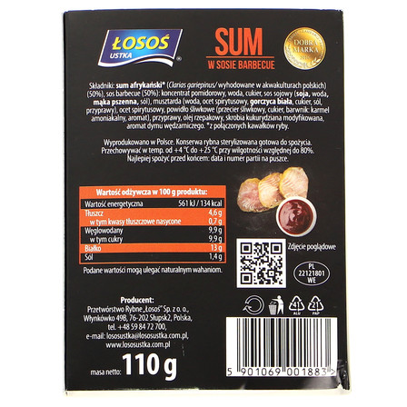 ŁOSOŚ USTKA SUM W SOSIE BARBACUE 110G (2)