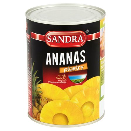 Sandra Ananas plastry 565 g (2)