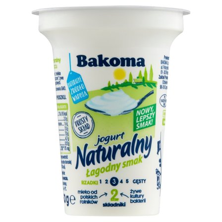 Bakoma Jogurt naturalny łagodny smak 150 g (3)