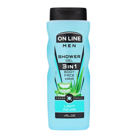 On Line Men Żel pod prysznic 3in1 Light Azure dla mężczyzn 410ml (1)