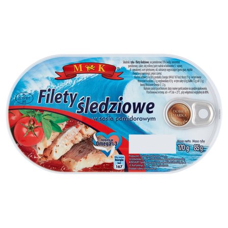 MK Filety śledziowe w sosie pomidorowym 170 g (1)