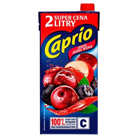 Caprio Napój jabłko aronia wiśnia 2 l (1)