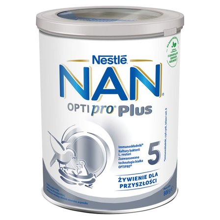 NAN OPTIPRO Plus 5 Produkt na bazie mleka dla małych dzieci 800 g (1)