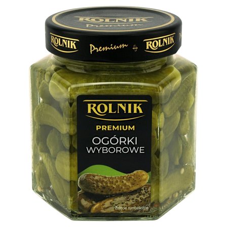 Rolnik Premium Ogórki wyborowe 295 g (1)