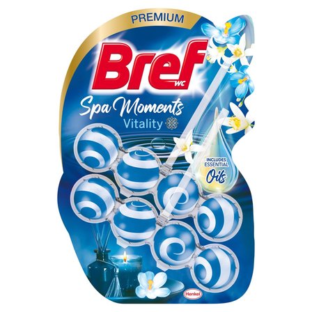 Bref WC Spa Moments Vitality Zawieszka myjąco-zapachowa do muszli WC 2 x 50 g (1)