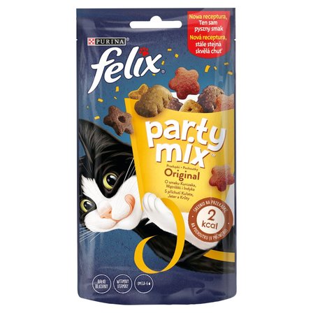 Felix Party Mix Przekąski o smaku kurczaka wątróbki i indyka 60 g (1)