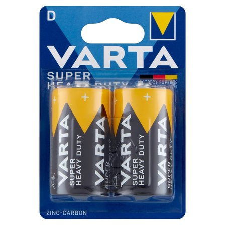 VARTA Super Heavy Duty D R20 1.5 V Bateria cynkowo-węglowa 2 sztuki (1)