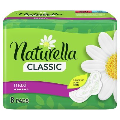 Naturella Classic Maxi Camomile Podpaski ze skrzydełkami x8 (1)