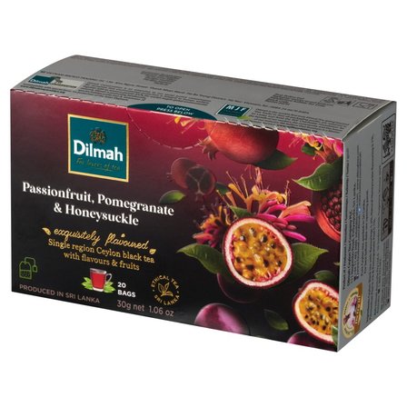 Dilmah Cejlońska herbata czarna aromatyzowana marakuja granat i wiciokrzew 30 g (20 x 1,5 g) (3)