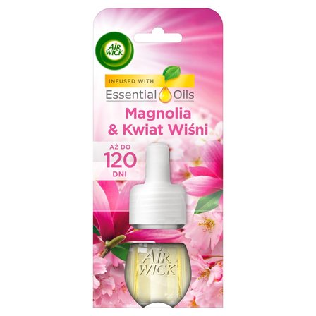 Air Wick Essential Oils Wkład do elektrycznego odświeżacza magnolia & kwiat wiśni 19 ml (2)