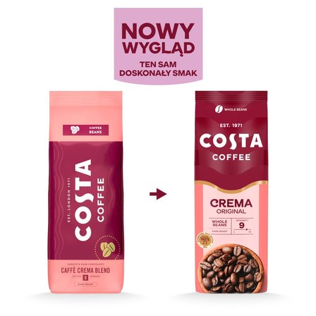 COSTA COFFEE Caffé Crema Blend Kawa ziarnista palona 1 kg (2)