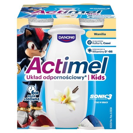 Actimel Kids Napój jogurtowy o smaku waniliowym 400 g (4 x 100 g) (1)