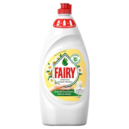 Fairy Sensitive Rumianek z witaminą E Płyn do mycia naczyń 900 ml (1)