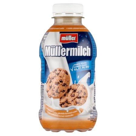 Müller Müllermilch Napój mleczny o smaku czekolada-karmel-ciasteczka 400 g (1)