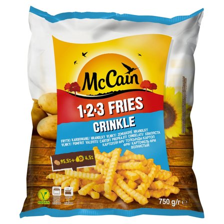 McCain 1.2.3 Fries Crinkle Frytki karbowane 750 g (1)