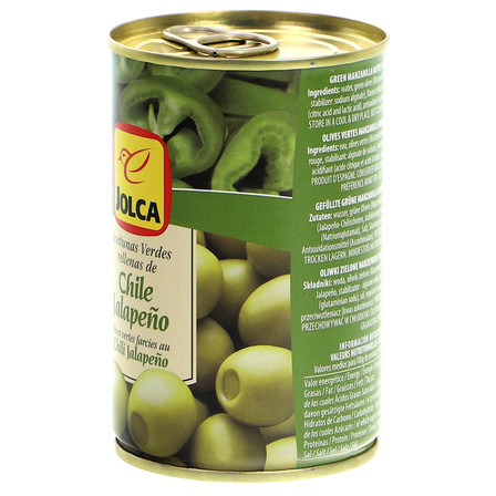 JOLCA OLIWKI ZIELONE NADZIEWANE PAPRYKĄ JALAPENO 300G (2)