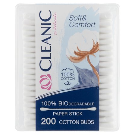 Cleanic Soft & Comfort Patyczki higieniczne 200 sztuk (1)