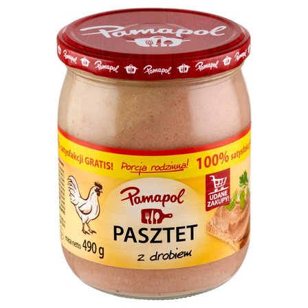 Pamapol Pasztet z drobiem 490 g (2)