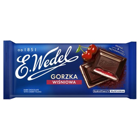 E. Wedel Czekolada gorzka wiśniowa 100 g (1)