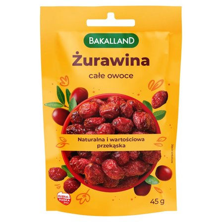 Bakalland Żurawina całe owoce 45 g (1)