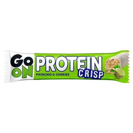 Go On Protein Crisp Baton białkowy z ciasteczkami i pistacjami w polewie 45 g (1)