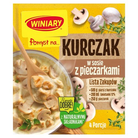 Winiary Pomysł na... Kurczak w sosie z pieczarkami 32 g (2)