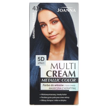 Joanna Multi Cream Metallic Color Farba do włosów granatowa czerń 42.5 (1)