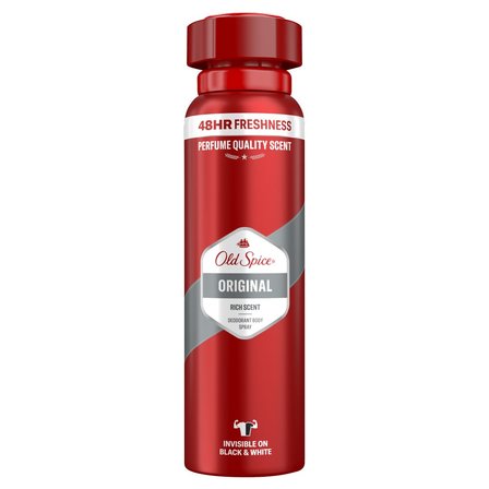 Old Spice Original Dezodorant W Sprayu Dla Mężczyzn, 150ml, 48H Świeżości, 0% Aluminium (1)