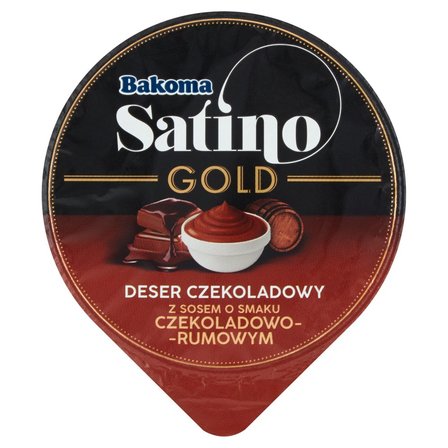 Bakoma Satino Gold Deser czekoladowy z sosem o smaku czekoladowo-rumowym 135 g (1)