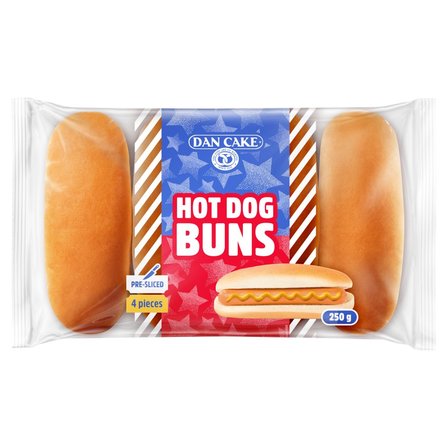 Dan Cake Bułki pszenne do hot dogów 250 g (4 x 62,5 g) (1)