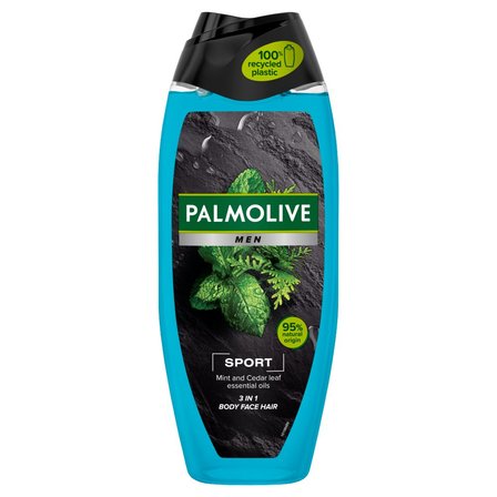 Palmolive MEN Sport orzeźwiający i chłodzący żel pod prysznic dla mężczyzn 3w1, mięta i cedr 500ml (1)