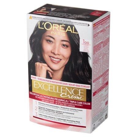 L'Oréal Paris Excellence Farba do włosów czerń 1oo (2)