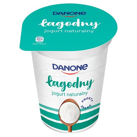 Danone łagodny Jogurt naturalny 370 g (1)