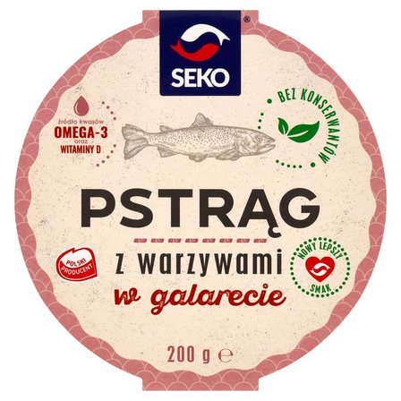 Seko Pstrąg z warzywami w galarecie 200 g (1)