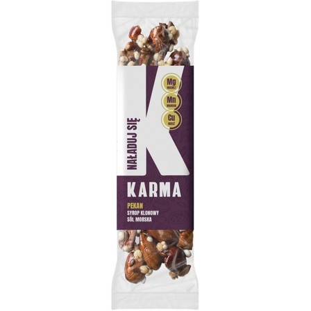 KARMA BARS baton NAŁADUJ SIĘ Pekan, syrop klonowy 40g (1)