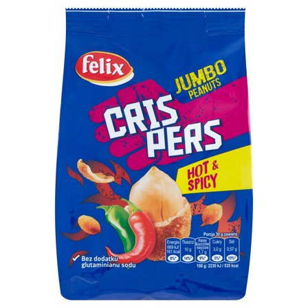 Felix Crispers Orzeszki ziemne smażone w skorupce o smaku paprykowym 125 g (1)