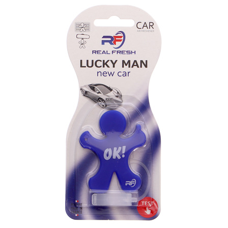 REAL FRESH zapach samochodowy  Lucky man new car (1)