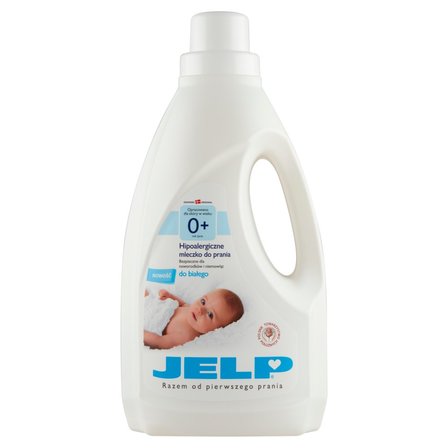 JELP 0+ Hipoalergiczne mleczko do prania do białego 1,5 l (18 prań) (1)
