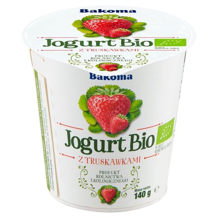 Bakoma Jogurt Bio z truskawkami 140 g (2)