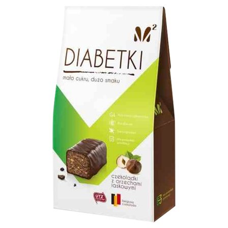 Diabetki Czekoladki z orzechami laskowymi 100 g (1)