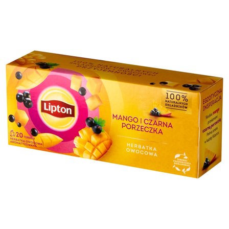 Lipton Herbatka owocowa mango i czarna porzeczka 34 g (20 torebek) (2)