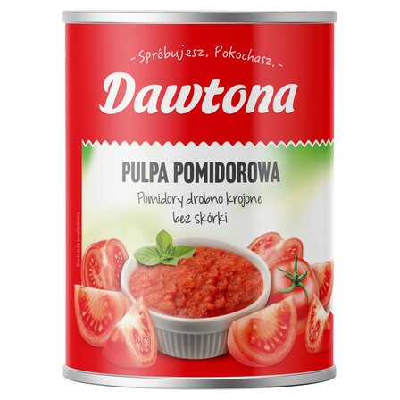 Dawtona Pulpa pomidorowa pomidory drobno krojone bez skórki 400 g (1)