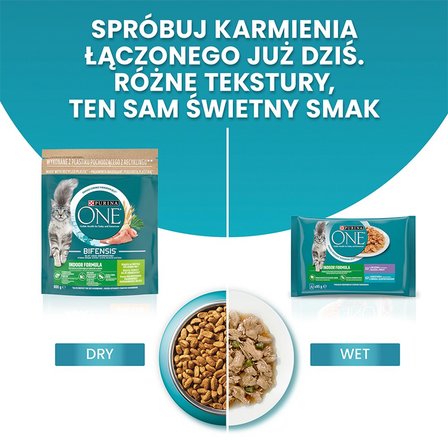 PURINA ONE Indoor Formula Karma dla kotów 340 g (4 x 85 g) (8)