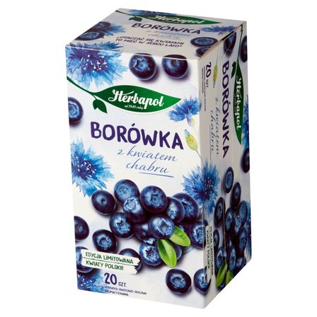 Herbapol Kwiaty Polskie Herbatka owocowo-ziołowa borówka z kwiatem chabru 46 g (20 x 2,3 g) (2)