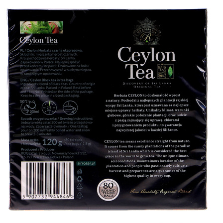 Ceylon herbata czarna expresowa 80 torebek /1,5g (3)