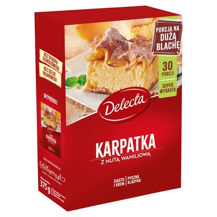 Delecta Karpatka z nutą waniliową mieszanka do domowego wypieku ciasta 375 g (1)