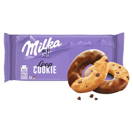 Milka Cookie Loops Ciastka z kawałkami czekolady 132 g (6 sztuk) (2)