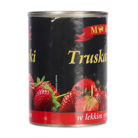 MK truskawki w lekkim syropie 400g /po odsączeniu 160g (10)