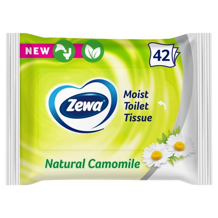 Zewa Moist Natural Camomile Chusteczki toaletowe 42 sztuki (1)