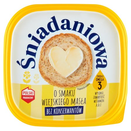 Śniadaniowa Margaryna o zmniejszonej zawartości tłuszczu o smaku wiejskiego masła 450 g (1)